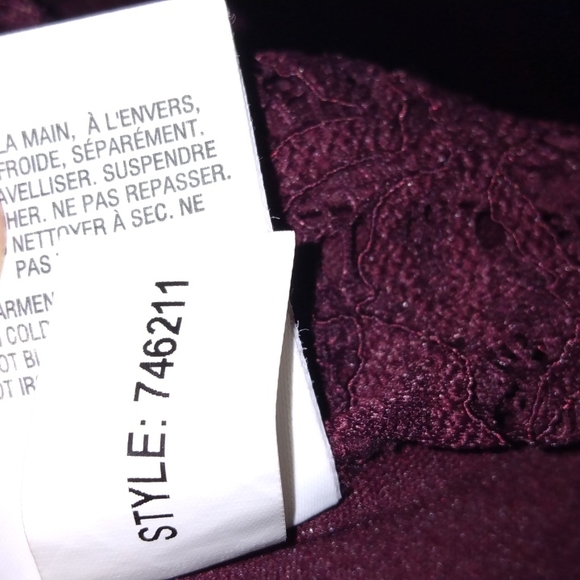 Rock and Shine size 11 Burgundy Red lace bodycon dress used - Picture 12 of 13